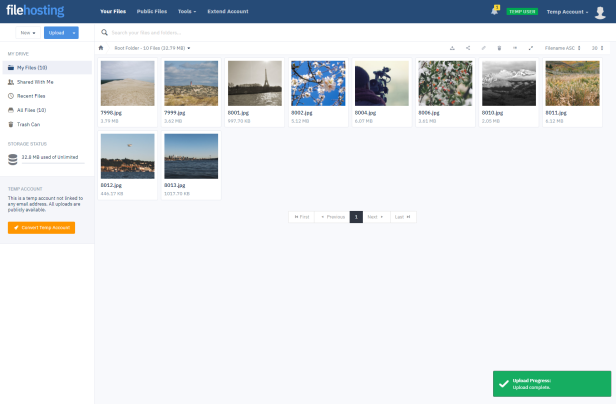 Temp User File Manager